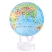 8.5" RBE Blue with RELIEF MAP Large Mova Globe Self Rotating  894220000045  183192243614